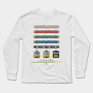 Tyne and Wear Metro Liveries Long Sleeve T-Shirt